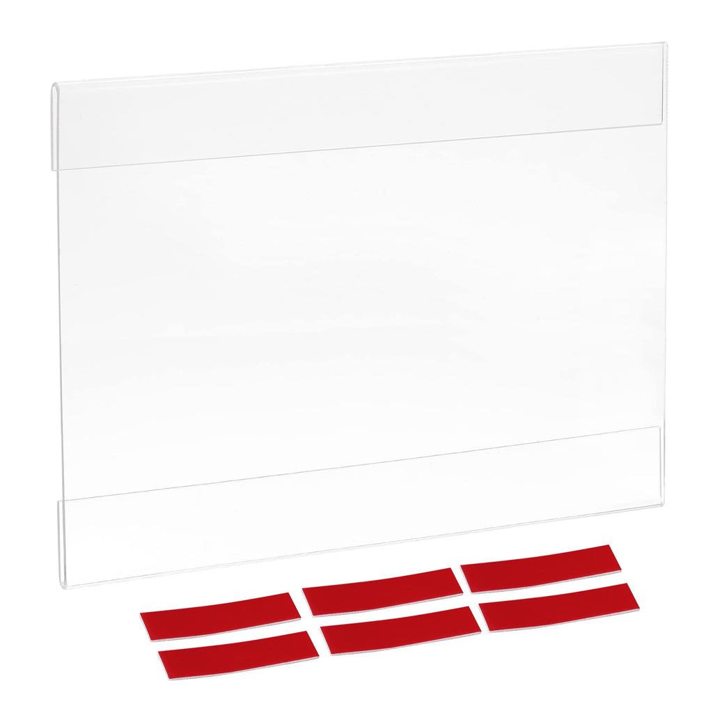 [Australia - AusPower] - MECCANIXITY Clear Acrylic Sign Holder Wall Sign Frame 5.9x8.3inch with Adhesive Strip for Office, Home, Pack of 3 