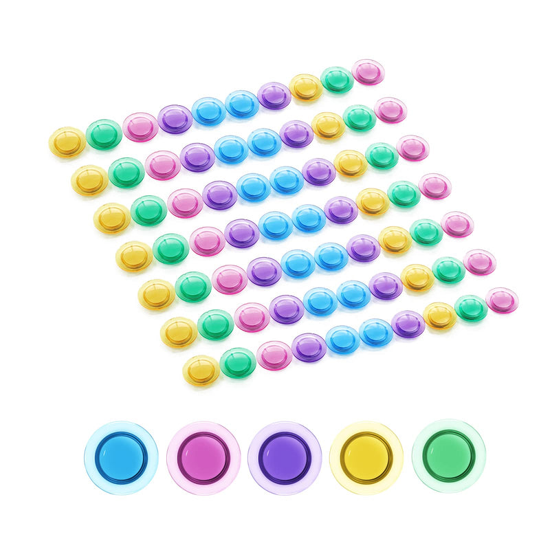[Australia - AusPower] - 100pcs Whiteboard Magnets, 1.2inch Colorful Magnets for Whiteboard Round Magnets, Dry Erase Borad Magnets Fridge Refrigerator Magnets for Office School Home Multi Color 