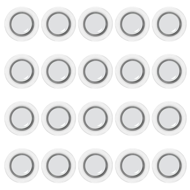 [Australia - AusPower] - 1.6inch Magnets for Whiteboard, 28pcs Clear Whiteboard Magnets Round Magnets, Whiteboard Dry Erase Magnets Fridge Refrigerator Magnets for Home Office Classroom Teacher Supplies White 