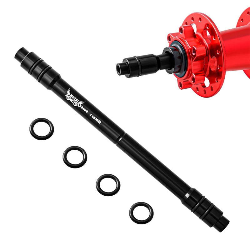 [Australia - AusPower] - MUQZI Bicycle QR Adapter 12/15 to 9mm Front Wheel Hub Adapter 100/135/142/148mm Thru Axle Hub Quick Release for Mountain Road Bike Black 12to9 100MM 