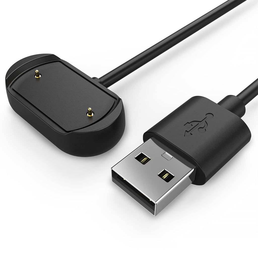 [Australia - AusPower] - TUSITA Charger Compatible with Amazfit GTR 3, GTR 3 Pro, GTS 3 - USB 2 Pins 18.5mm 0.73inch Charging Cable 3.3ft 100cm - Smartwatch Accessories 1 PACK cable 