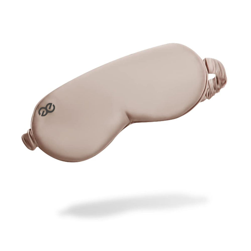 [Australia - AusPower] - PROMEED Natural Silk Sleep Masks for Blocking Light, 25 Momme Silk Outside, Super Soft Silk Filling Eye Masks for Sleeping (Champagne) Champagne 