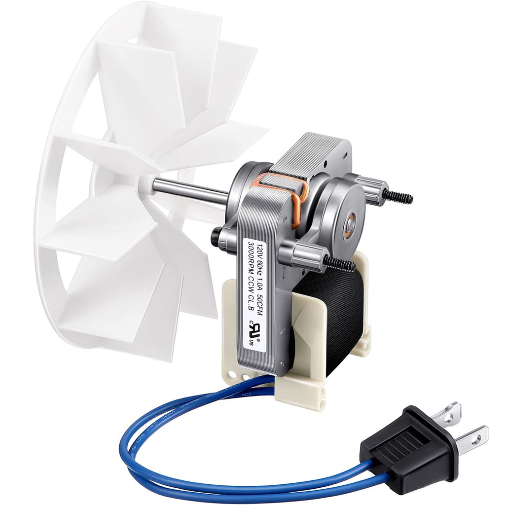 [Australia - AusPower] - Bathroom Vent Fan Motor and Wheel Replacement Electric Motors Kit Compatible with Nutone Broan 50CFM 120V 
