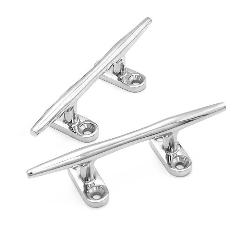 [Australia - AusPower] - AMYSPORTS Heavy Rope Dock Cleat Marine Open Base Dock Cleats Stainless Steel Hardware Boat Cleat Mooring Kayak SUS316 4inch 2pcs 