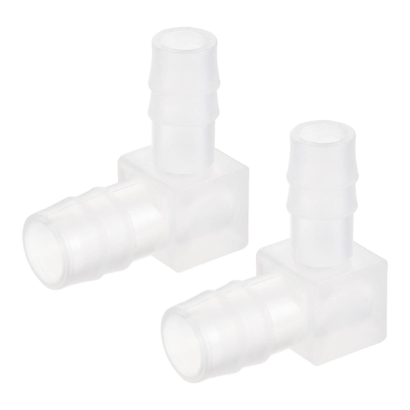 [Australia - AusPower] - MECCANIXITY Barb Hose Fitting, 9mm to 11mm Barbed Dia. Plastic Elbow Coupler Reducer Quick Connector Adapter, Pack of 2 