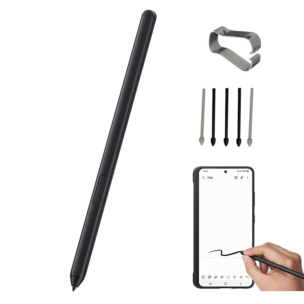 [Australia - AusPower] - Afeax S Pen Replacement for Samsung Galaxy S21 Ultra 5G Without Bluetooth Stylus Pen Touch Pen with Pen Nibs (Black) 