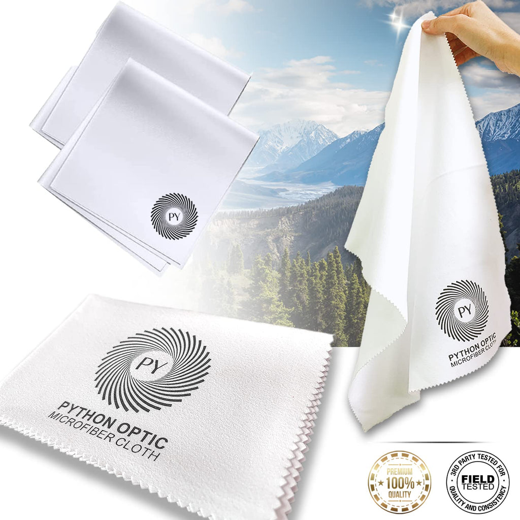 [Australia - AusPower] - Python 12x16in X-Clean Microfiber Cleaning Cloths, 2022 Lint Free Cleaning Cloth for Glasses, high Powered Optics and Screens. Microfiber Cleaning Cloth for Electronics 