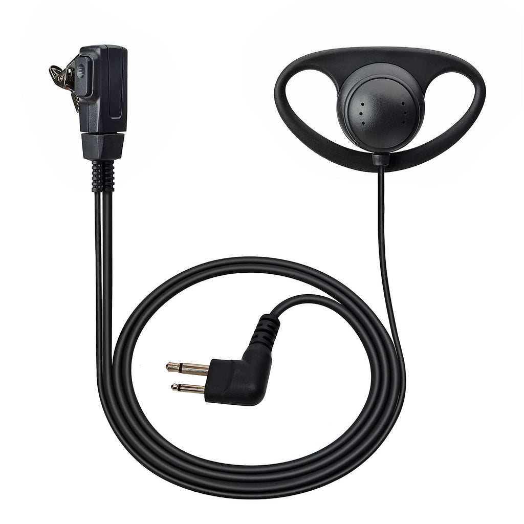 [Australia - AusPower] - UAYESOK 2 Pin Earpiece for Motorola CP200 CP200D DTR550 DTR650 RDU2020 RDU4100 RDU4160D Walkie Talkie D Shape Surveillance Kit Two Way Radio Headset 