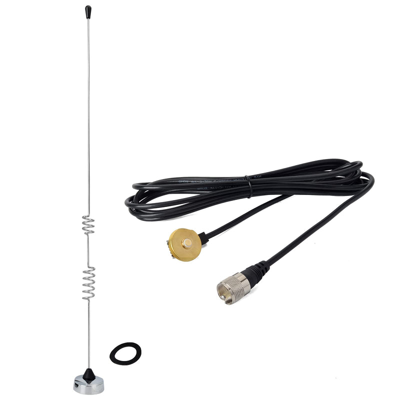 [Australia - AusPower] - UAYESOK TC-152 NMO Antenna 2m 70cm, VHF/UHF 136-174MHZ/400-470MHZ Mobile Radio Antenna with TCJ-N1 NMO Mount 