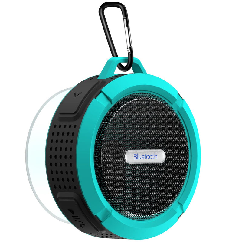 [Australia - AusPower] - Waterproof Bluetooth Speaker, Bluetooth Speaker for Shower with Loud HD Sound, Shower Speakers Bluetooth Wireless with Suction Cup & Sturdy Hook for Outdoor, Beach, Pool, Kayaking, Biking, Hiking 