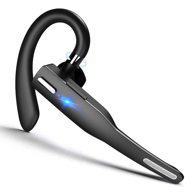 [Australia - AusPower] - Bluetooth Earpiece for Cell Phone Wireless Headset with Microphone Bluetooth Earphone 5.1 Hands Free Headset CVC8.0 Compatible with iPhone Android for Business Office Driving 