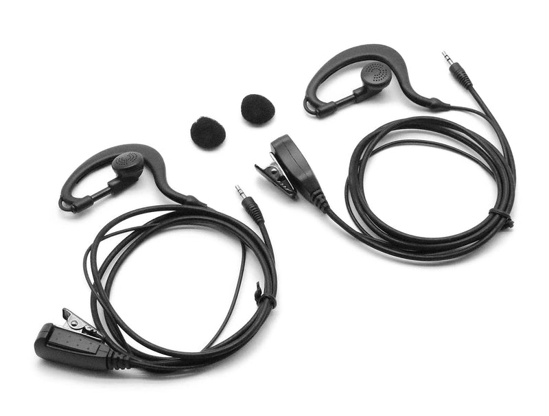 [Australia - AusPower] - 2 X CHOWWAY Earpiece for Garmin Radio Rino 110 120 130 520 530 610 650 655 700 750 755T Walkie Talkie 2.5mm 1-pin G-Style Clip Ear Hook Hanger Headset 