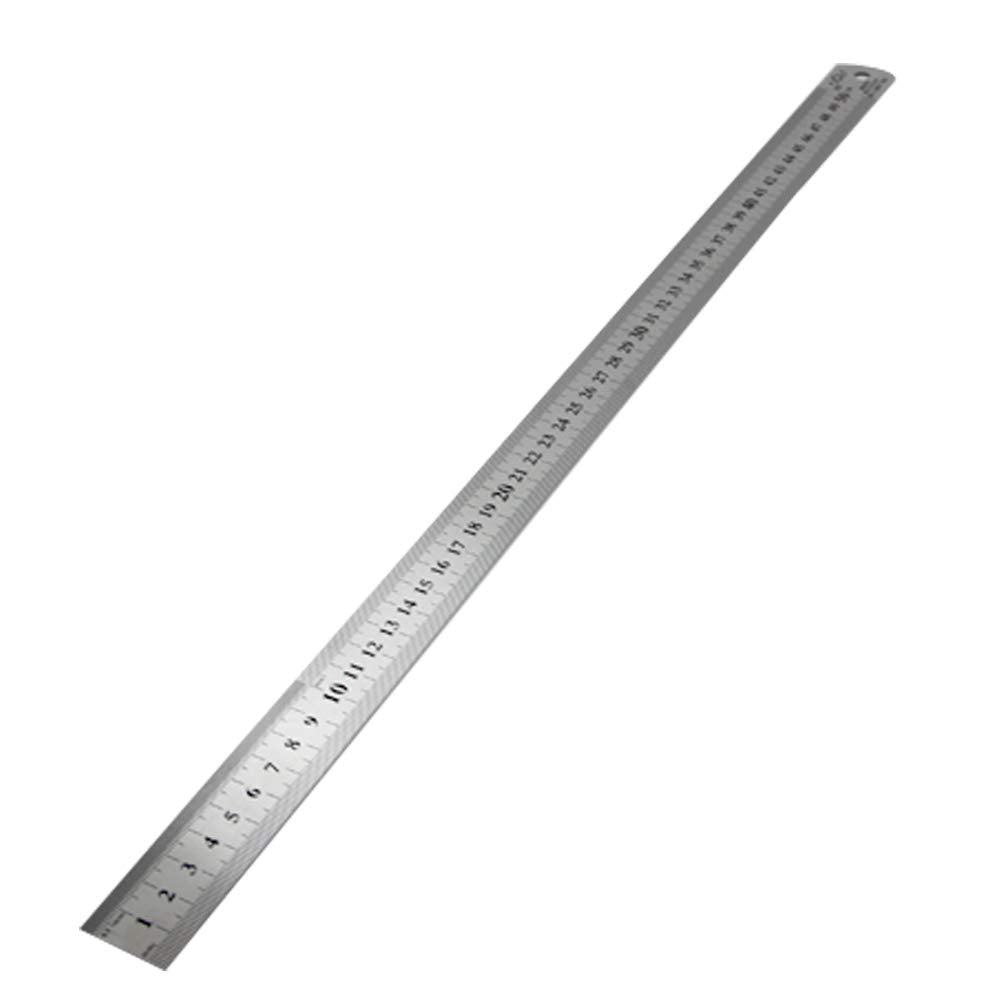 [Australia - AusPower] - Auniwaig Straight Ruler, 50cm / 19.6-inch Scale Ruler, Stainless Steel Ruler, Measuring Tool for Engineering Office Architect Drawing 2 Pcs 