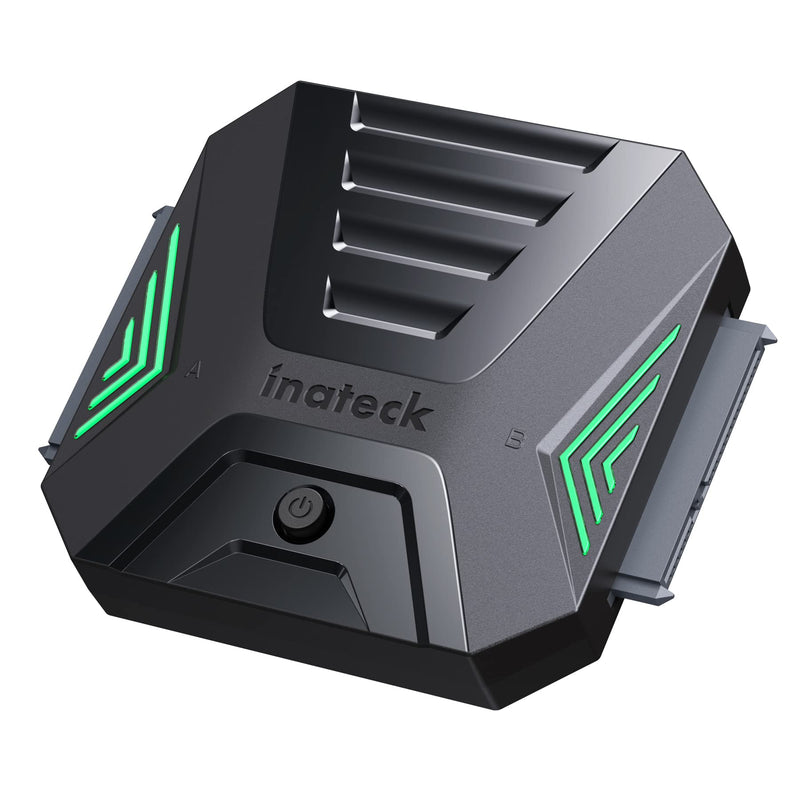 [Australia - AusPower] - Inateck USB 3.2 Gen 2 to SATA Adapter, Disk Cloning in Software, Applicable for 2 x 2.5 Inch SSDs/HDDs 