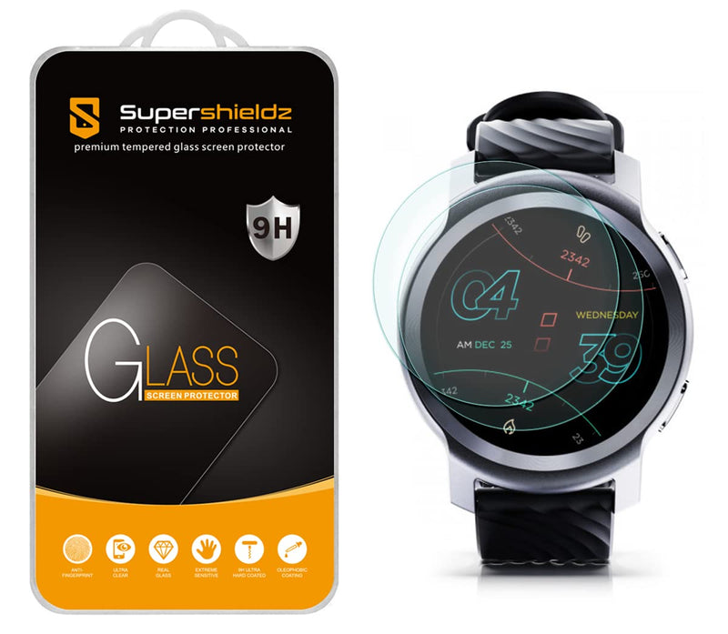 [Australia - AusPower] - (2 Pack) Supershieldz Designed for Motorola Moto Watch 100 Smartwatch Tempered Glass Screen Protector, Anti Scratch, Bubble Free 