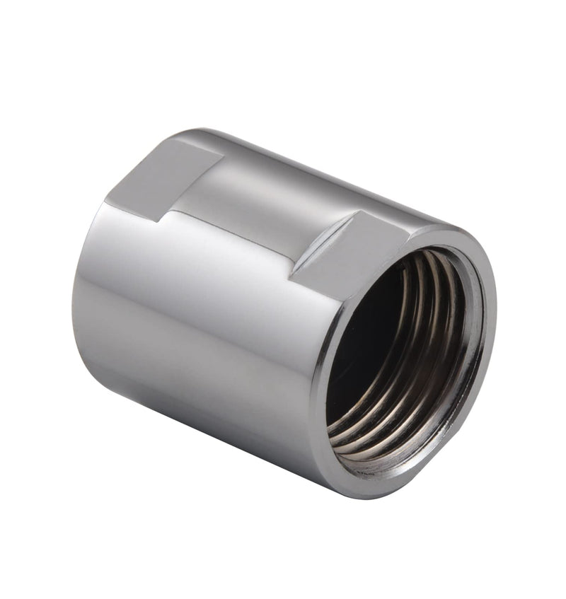 [Australia - AusPower] - Brass Pipe Fitting Coupling, Shower Coupling,1/2" x 1/2" G Female Thread, Chrome Coupling for Home Plumbing Pipes,Hose Extender Couplings 
