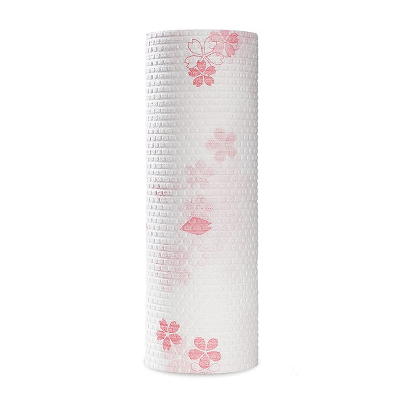 [Australia - AusPower] - SENMEN Reusable Bamboo Paper Towels - 1 Roll, with Gift Box, Zero Waste Products Sustainable Gifts, Eco Friendly Biodegradable, Sakura 
