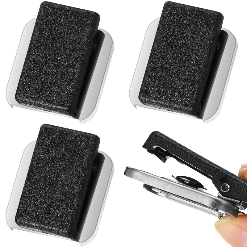 [Australia - AusPower] - 4 Pcs Belt Clip Replacement Microphone Clips Slide-On Speaker Microphone Clips CB Mic Holders Handheld Speaker Belt Clip Two-Way Radio Headsets Microphones compatible with PMMN4013 PMMN4013A PMMN4021A 