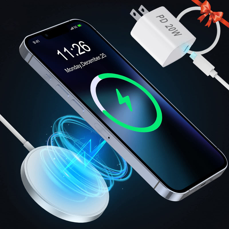 [Australia - AusPower] - Magnetic Wireless Charger, MOBO DPUR 15W Fast Wireless Charger Pad with 20W USB-C Power Adapter Charging Compatible with iPhone 13/13 Pro/13 Pro Max/13 mini/12 Pro/12 Pro max/ 12 Mini and AirPods pro. 