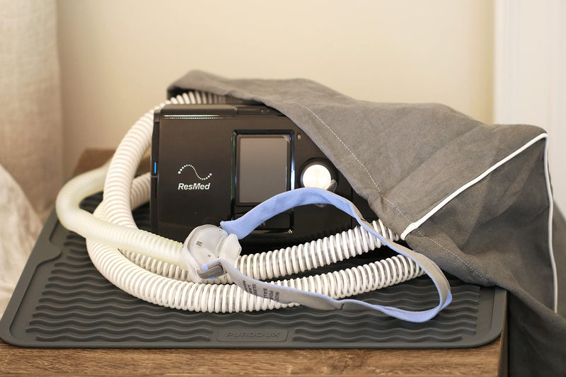 [Australia - AusPower] - Purdoux - Dust Cover and Protector Mat - Anti-Slip mat Keeps Your CPAP Machine in Place While The Cover Shields it from dust! 