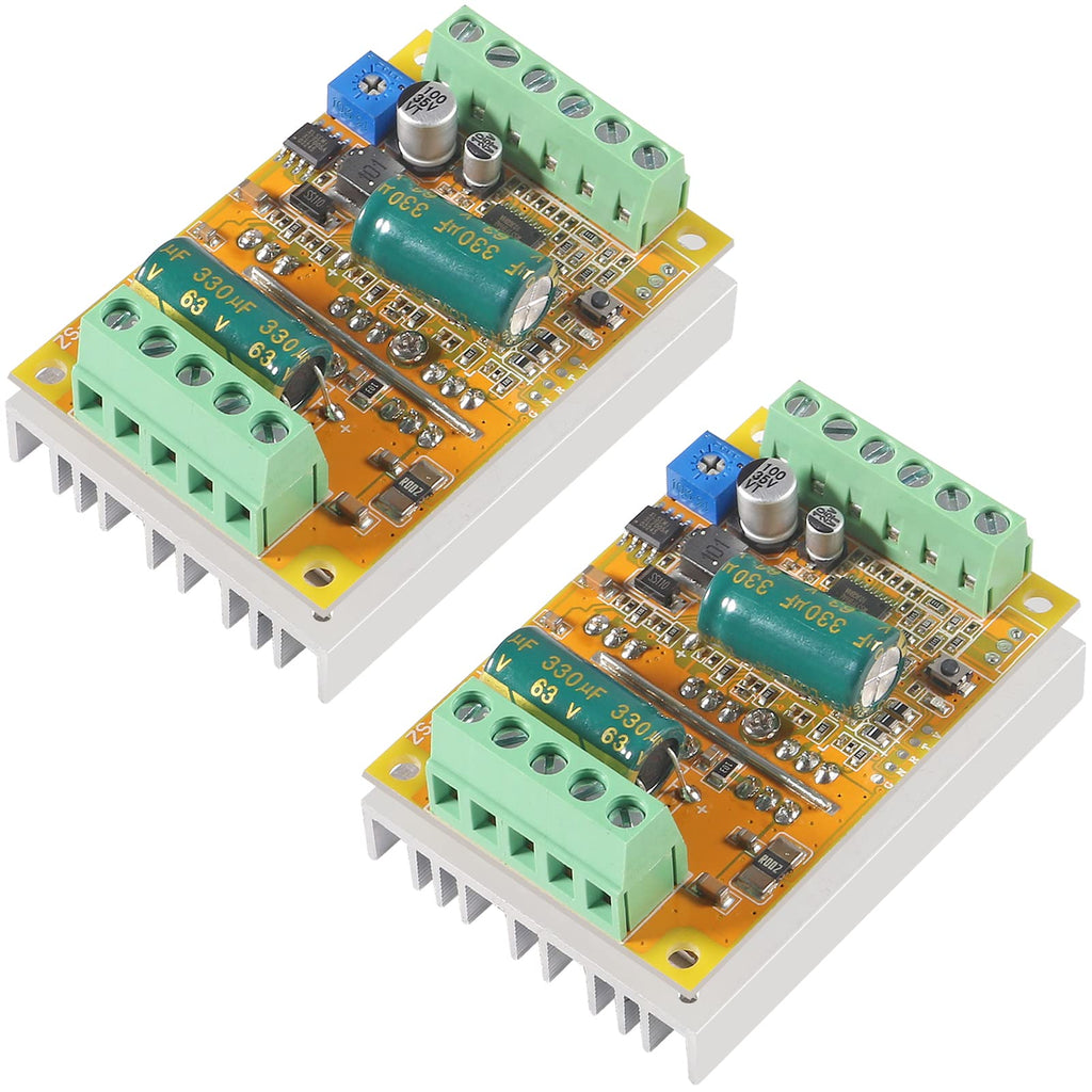 [Australia - AusPower] - AITIAO 2Pcs 380W 6.5-50V PWM Brushless DC Electric Motor Speed Controller with Hall-Less 
