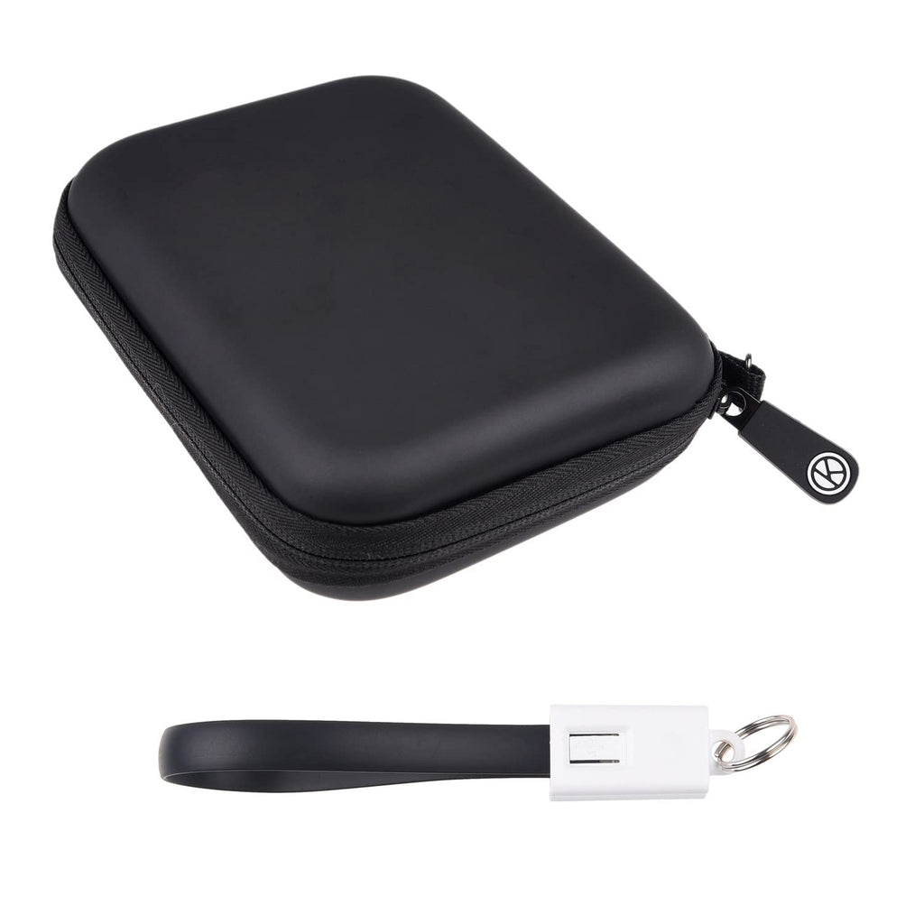 [Australia - AusPower] - Camkix Portable Case - Compatible with 2X Samsung T7 External Solid State Drive (SSD) - Keychain Data Cable (USB 3.0) - Shockproof & Secure Fit - Protective Storage & Travel 