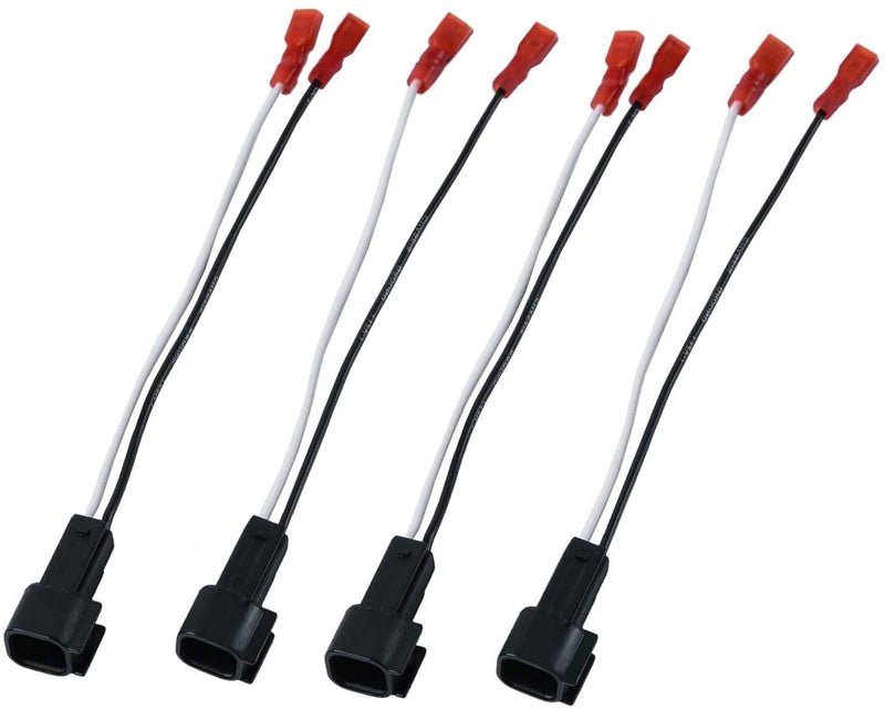 [Australia - AusPower] - QTTECH 72-5600 4 Pack Wire Cable Wiring Harness for Ford Lincoln Mercury Mazda Speakers Adapter Connector Adaptor Plug 