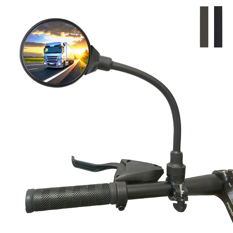 [Australia - AusPower] - RYANGO Bike Mirror, Adjustable Bike Mirrors Handlebar Rearview Mirror, Acrylic Convex Round Bike Rear View Mirrors for Handlebars, Bicycle Mirror for E-bike Scooter 