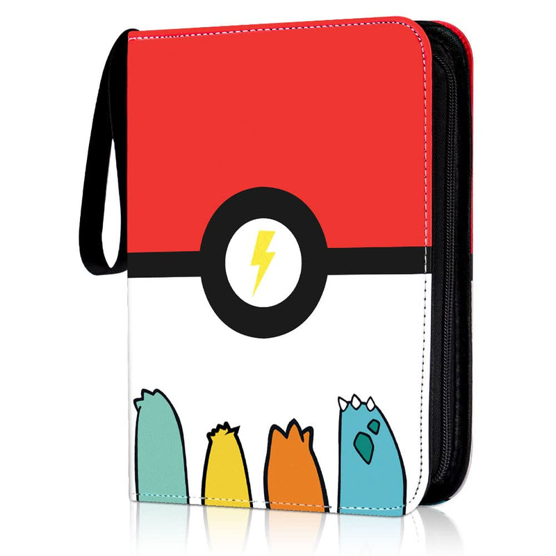 [Australia - AusPower] - Card Binder Compatible with Pokemon, Othran Trading Card Binder 400 Pockets, Card Collector Album 4-Pocket with 50 Removable Card Sleeves for Kids Organized 