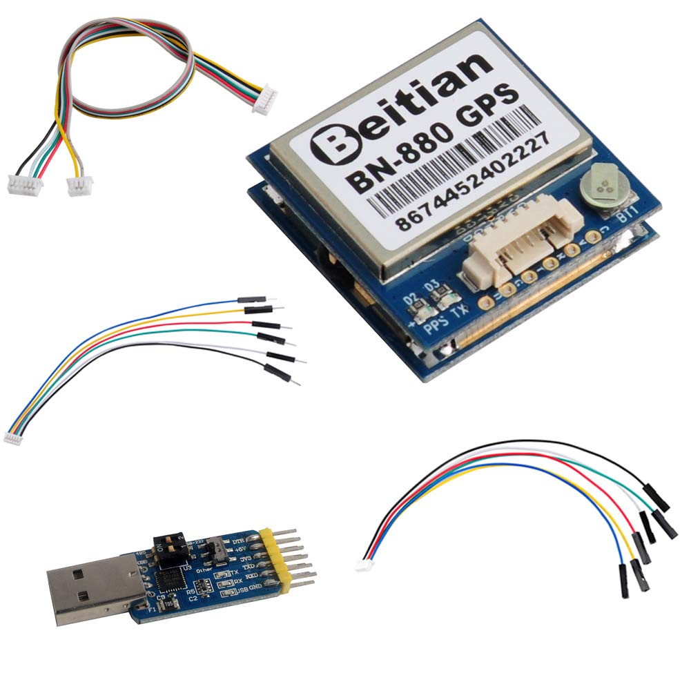 [Australia - AusPower] - DIYmalls Beitian BN-880 GPS Receiver Module 4M Flash HMC5883 Compass + GPS Active Antenna + CP2102 USB to TTL for Arduino Raspberry Pi Flight Control 