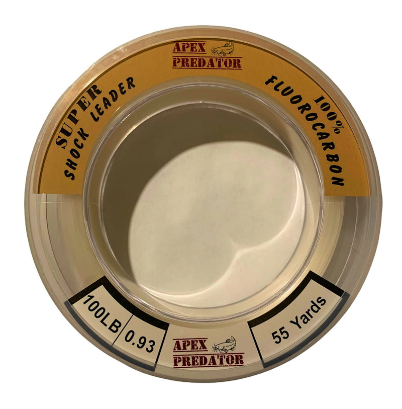 [Australia - AusPower] - Apex Predator 100% Fluorocarbon Leader Line 55yd 