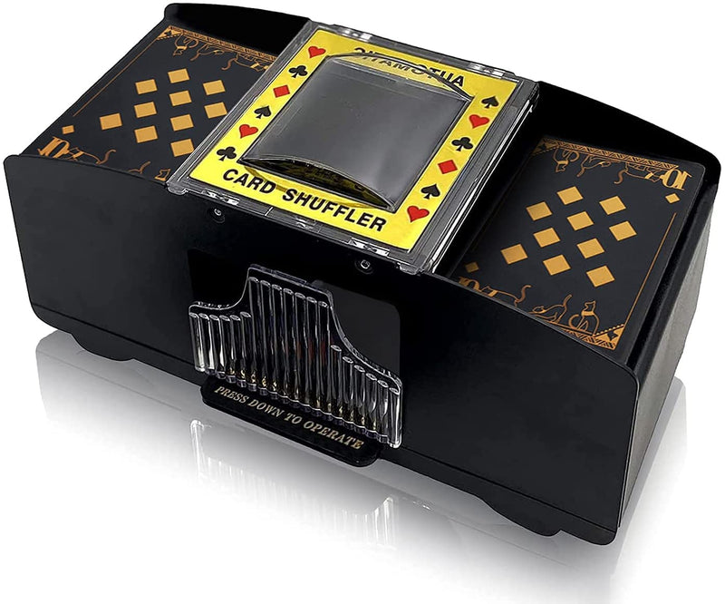 [Australia - AusPower] - Nileole 1-6 Decks Automatic Card Shuffler, Battery-Operated Electric Shuffler for UNO, Texas Hold'em, Poker, Home Card Games, Blackjack, Home Party Club Game 