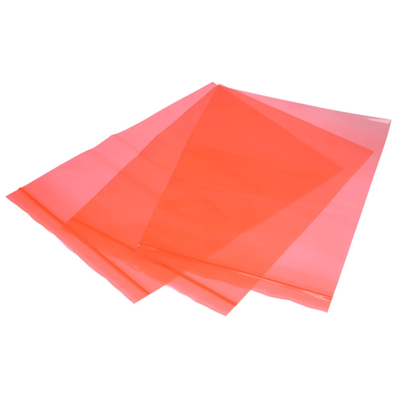 [Australia - AusPower] - MECCANIXITY Anti Static Bags Shielding Bag 6.3x9.4inch(16x24cm) Red Transparent Resealable for Hard Drive HDD SSD 50pcs 