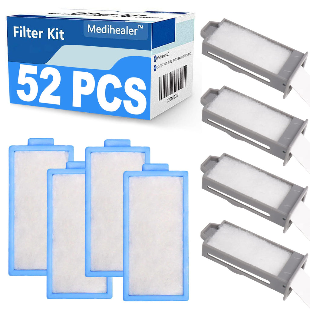 [Australia - AusPower] - 52PCS CPAP Filters for Dreamstation 2- Replacement Filters Compatible with Dreamstation 2: Includes 4 Preassembled Filters+ 22 Pollen Filters+ 22 Ultra-Fine Filters,Reusable Supplies by Medihealer. 
