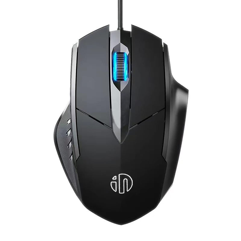 [Australia - AusPower] - USB Computer Mouse Wired, Silent Click Corded Mouse 3-Button Wired Optical Mouse, Office and Home Mice, Ergonomic Shape for Windows Computers, Macs, Desktops and Laptops 
