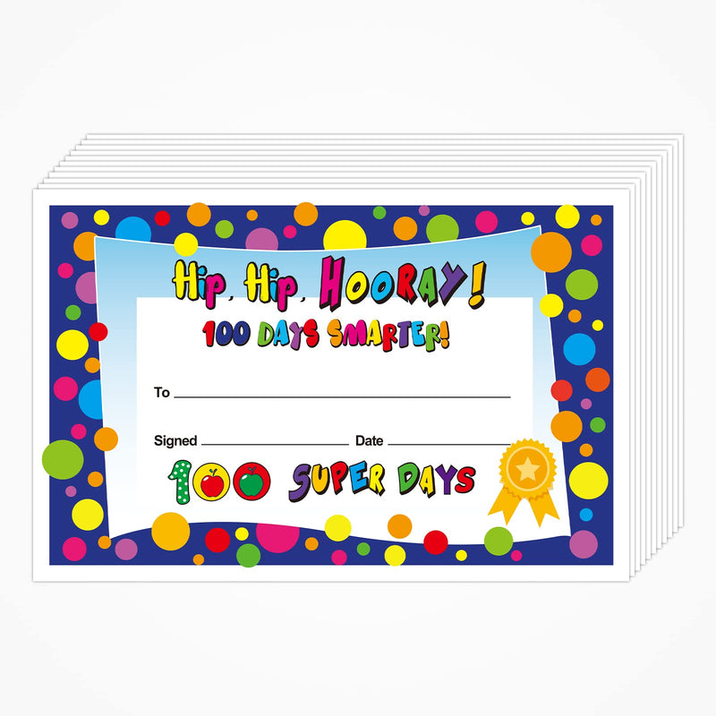 [Australia - AusPower] - 36 Pcs 100th Day of School Certificate of Awards for Celebrating Student Achievements, 5.5" x 8.5" 