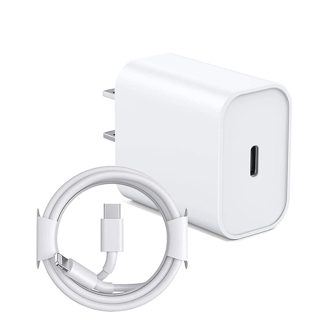 [Australia - AusPower] - iPhone 12 13 Fast Charger, Apple MFi Certified 20W Type C Wall Charger Plug Block with 6FT USB C to Lightning Cable Cord Compatible with iPhone 13 Pro/12 Mini/12 Pro Max/11 Pro Max/Xs Max/XR/X/8 Plus 