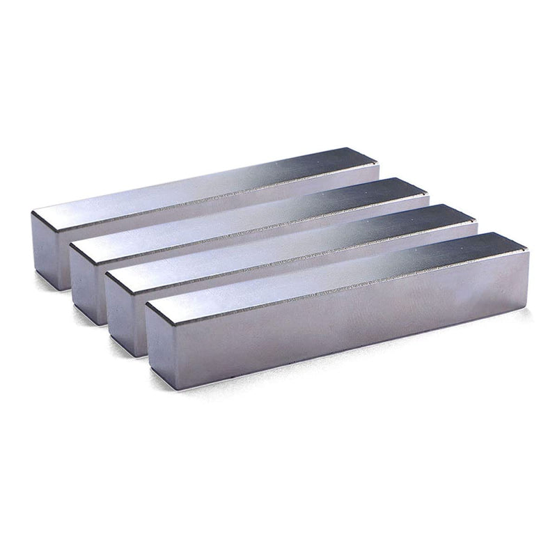 [Australia - AusPower] - Powerful Neodymium Bar Magnets, Rare Earth Magnets Rectangular Magnets Metal Neodymium Magnet - 50 x 10 x 10 mm, Pack of 4 