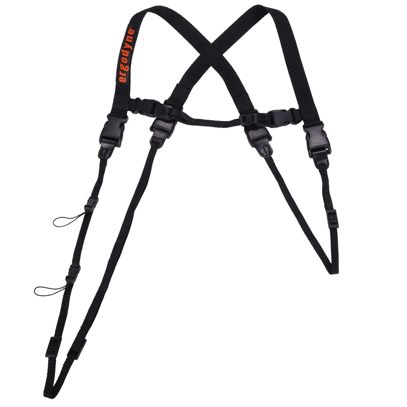 [Australia - AusPower] - Ergodyne Squids 3132 Barcode Scanner Harness, Tethering Lanyard for Bar Code Scanners and Mobile Computers Black Extra Large 