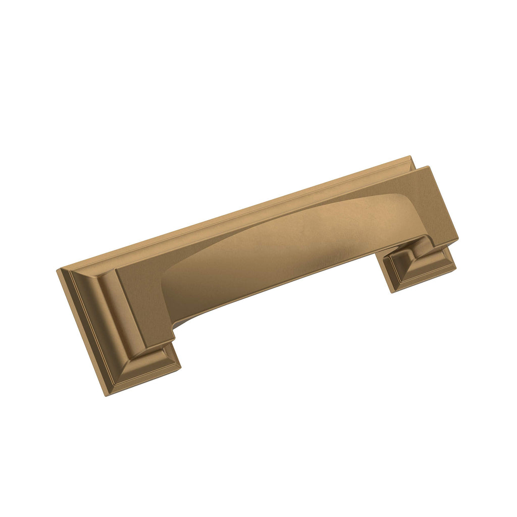 [Australia - AusPower] - Amerock | Cabinet Cup Pull | Champagne Bronze | 3 inch & 3-3/4 inch (76mm & 96 mm) Center-to-Center | Appoint | 1 Pack | Drawer Pull | Cabinet Handle | Cabinet Hardware 3 & 3-3/4 in. Center-to-Center 