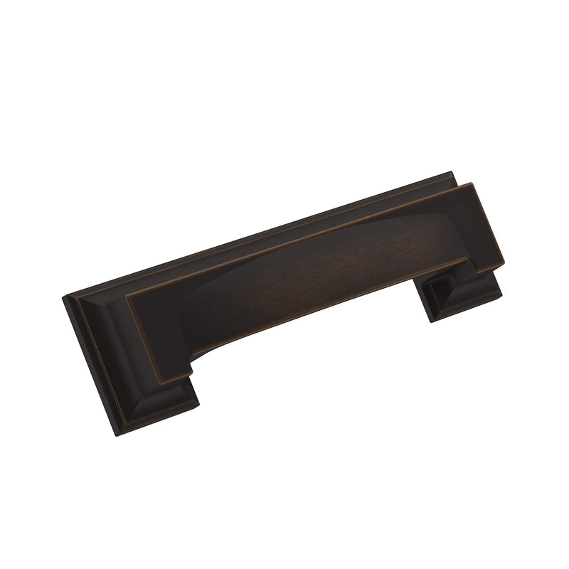 [Australia - AusPower] - Amerock | Cabinet Cup Pull | Oil Rubbed Bronze | 3 inch & 3-3/4 inch (76mm & 96 mm) Center-to-Center | Appoint | 1 Pack | Drawer Pull | Cabinet Handle | Cabinet Hardware 3 & 3-3/4 in. Center-to-Center 
