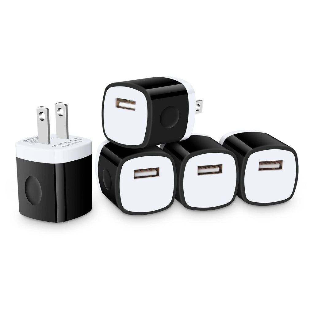 [Australia - AusPower] - Wall Charger Block, GiGreen Charging Cubes 1A USB Wall Plug Charger Bulk 5Pack Power Adapter Compatible iPhone 13Pro Max/12/11/SE/XS/8, Samsung Galaxy S22/S21+/S20/A32/Z Fold 3, Note 22, Pixel 6 Pro 