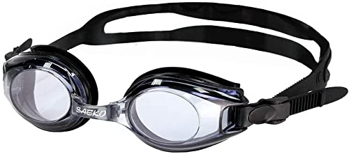 [Australia - AusPower] - Sight Swimming Goggles Junior Kids Children Black UV Tint by Sports World Vision +1.00 