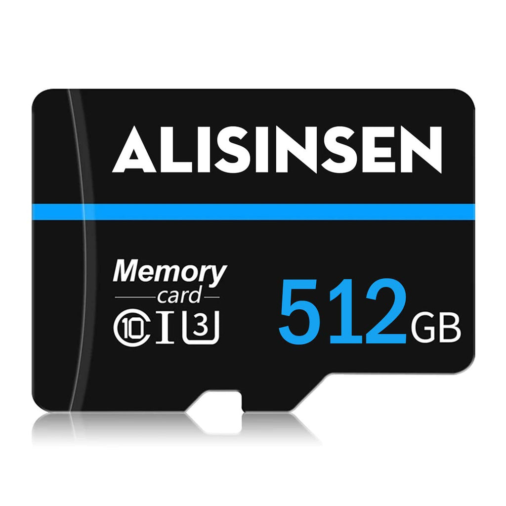 [Australia - AusPower] - Micro SD Card 512GB TF Card 512GB Memory Card 512GB Class 10 High Speed with Free SD Card Adapter LT-512GB 