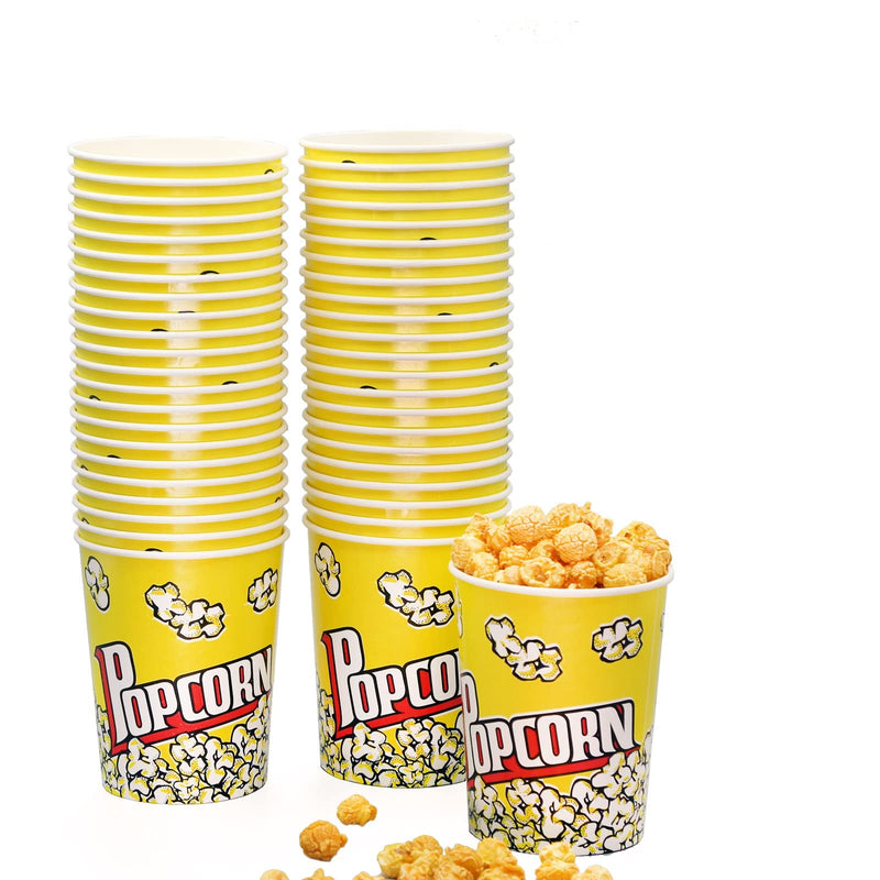 [Australia - AusPower] - 32 Oz Popcorn Boxes (44 Pack) Disposable Popcorn Buckets Classic Popcorn Cups Cute Paper Popcorn Containers Popcorn Bars, Movie Nights, Carnivals, Fundraisers, Birthday Parties, Wedding 32oz 