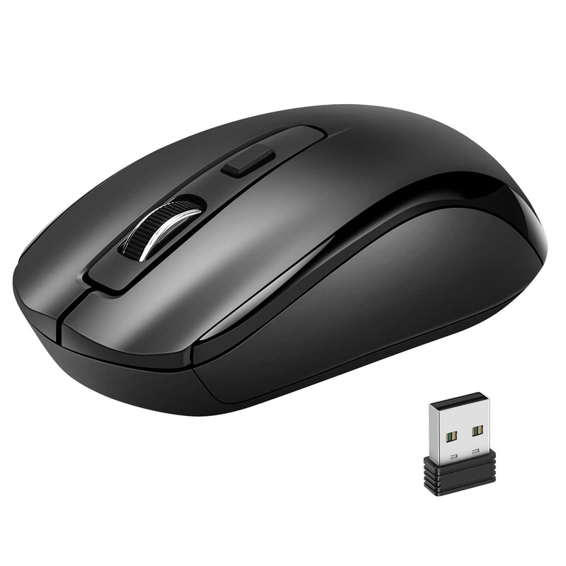 [Australia - AusPower] - Wireless Mouse Jiggler Undetectable Mouse Mover with Switch Button, Automatic USB Mouse Shaker, Driver-Free, Plug-and-Play Mouse Pointer Movement Simulator Keep Computer/Laptop Awake, Black 