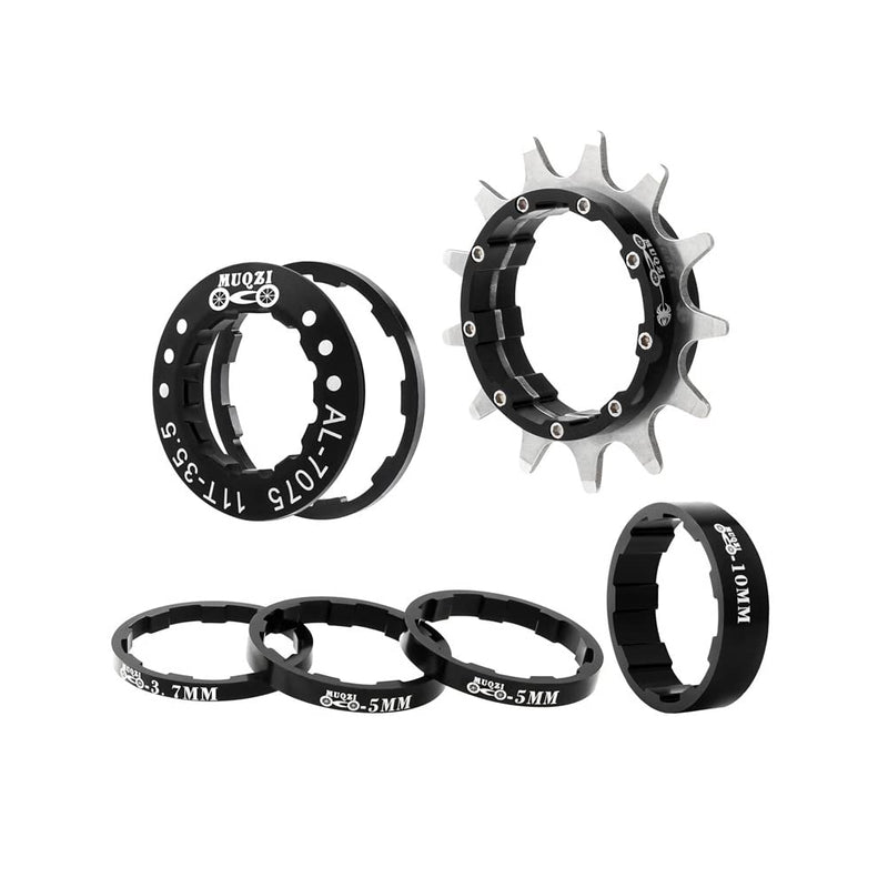 [Australia - AusPower] - Bibike Single Speed Conversion Kit 13T/14T/15T/16T/17T Single Speed Cassette Conversion Spacers Black Gold Red 