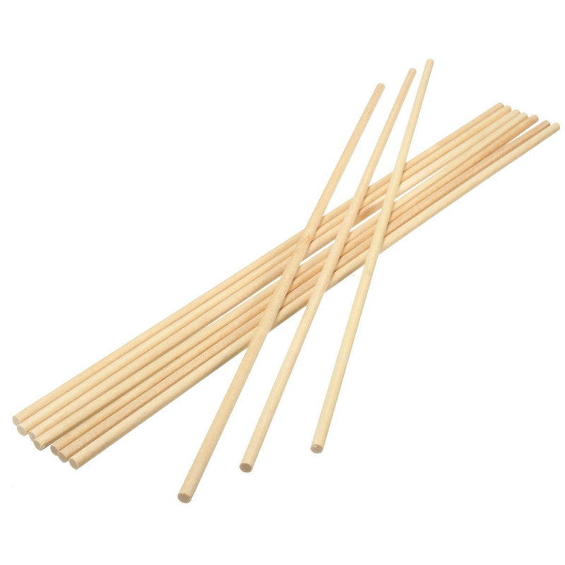 [Australia - AusPower] - Perfect Stix 25PCS Dowel Rods Wood Sticks Bamboo Dowel Rods - 1/4 x 12 Inch Bamboo Sticks - Includes Bonus Pack of 25 Count 4 Inch x 1/4 Bamboo Dowels. 