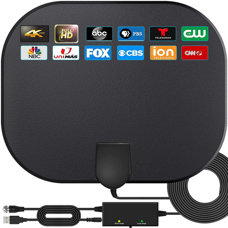 [Australia - AusPower] - Oversized Digital HDTV Antenna for Smart TVs All Older TVs-420 Miles Range 360° Reception Amplified Signal Booster TV Antenna,16 ft Coaxial Cable,Indoor Outdoor TV Antenna,Free Channels 