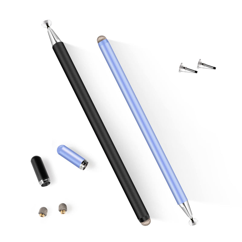[Australia - AusPower] - Stylus Pens for Touch Screens, Smart High Sensitivity Capacitive iPad Pencil Drawing Writing Compatible with Apple/iPad/iPhone/Android/Tablets All Touch Screens Blue/Black 